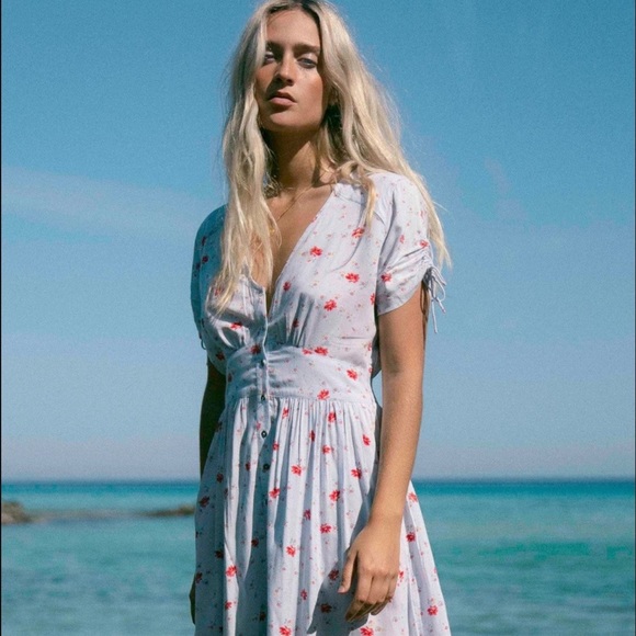 🔆BILLABONG🔆Twirl Twist V-Neck Mini Dress - Picture 4 of 16